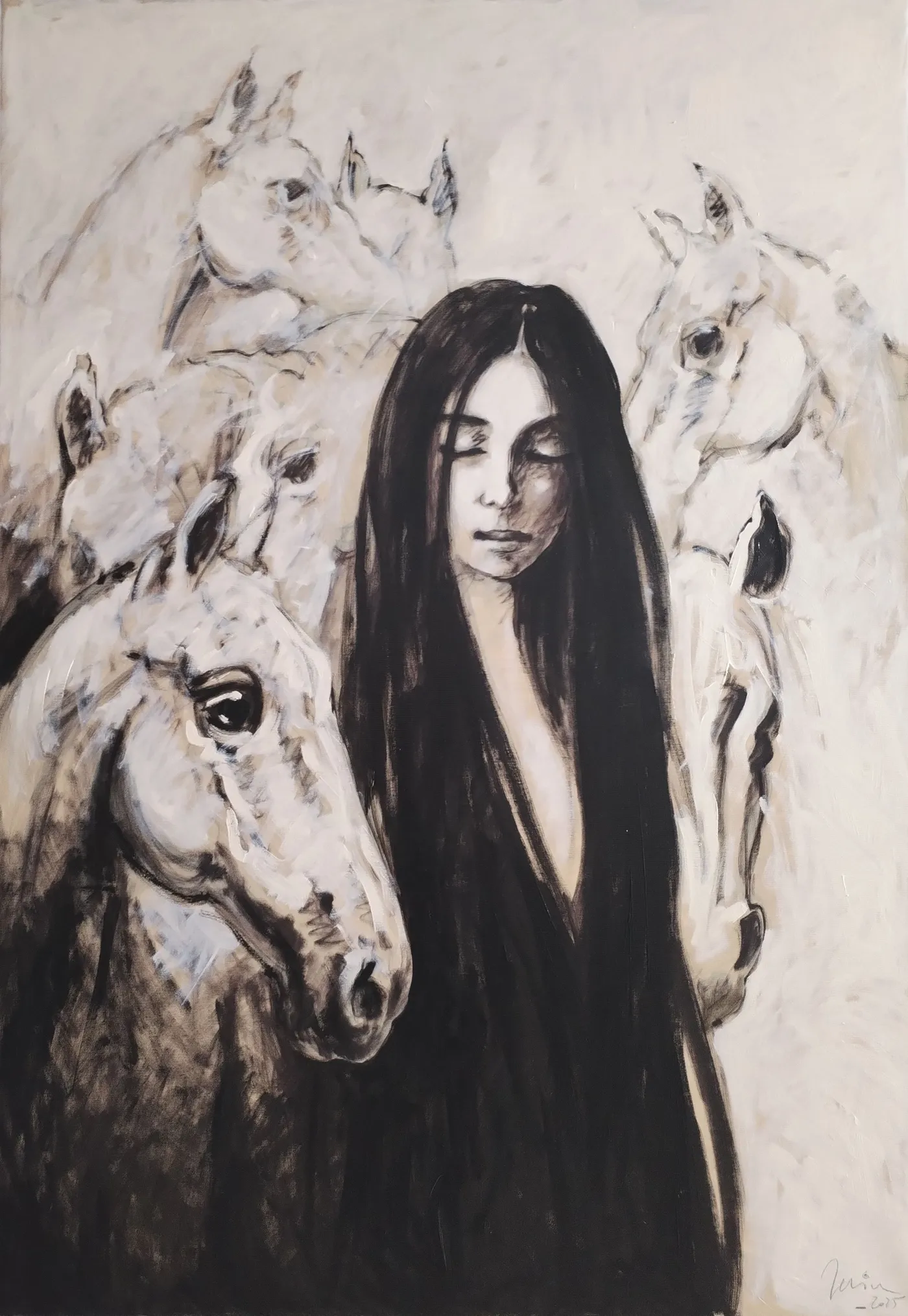 Between white and black, artwork by doru cristian deliu