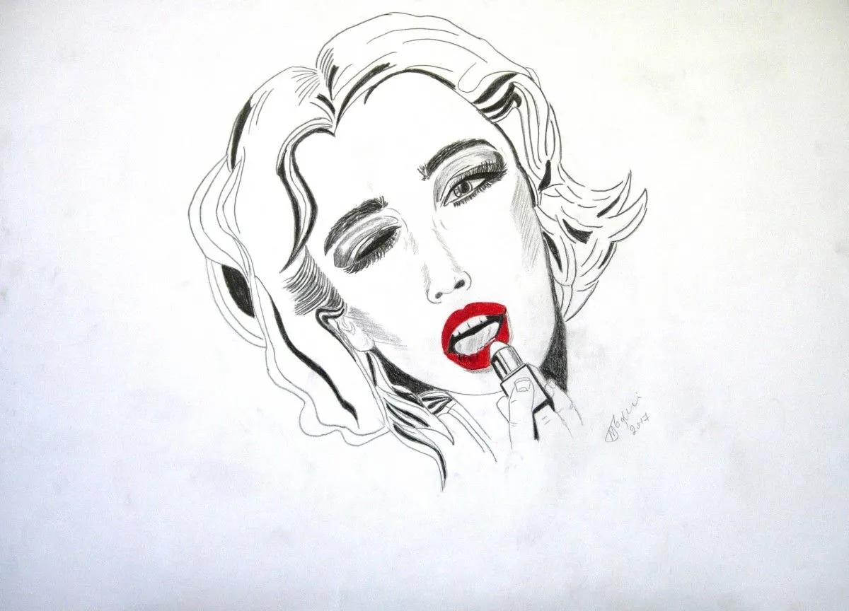 LIPSTICK, artwork by Marini Tsambi