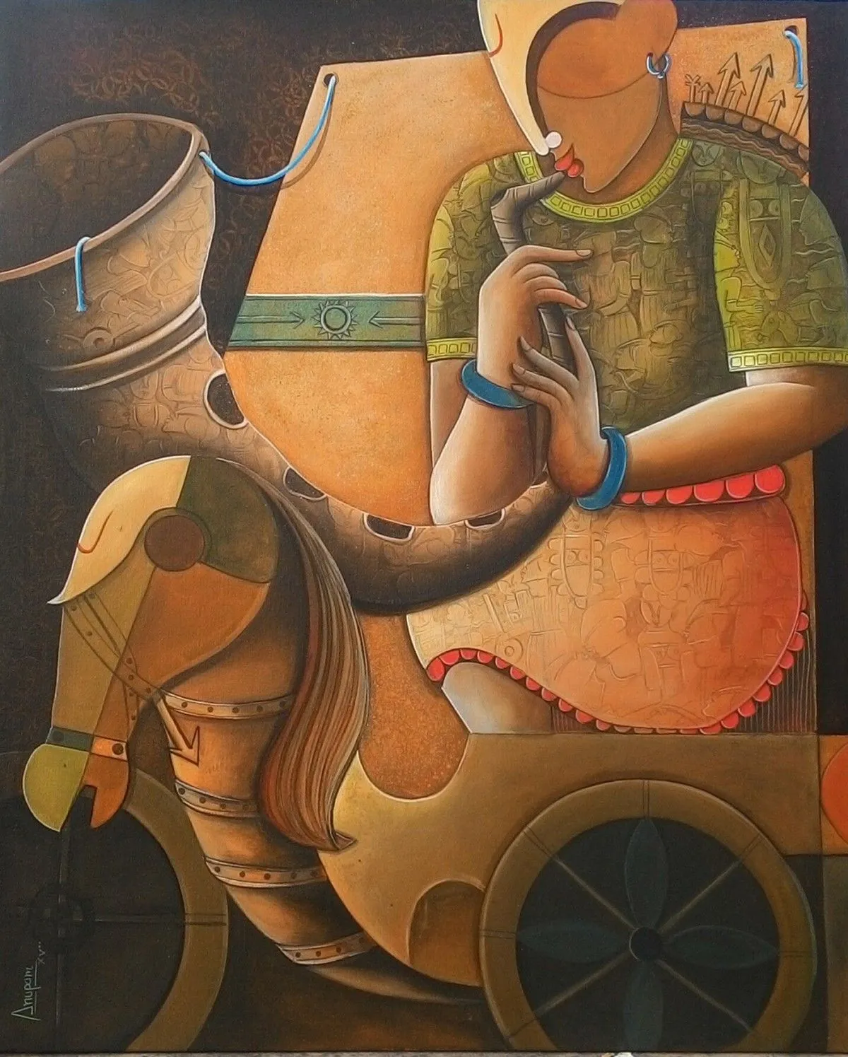 parthasarathi 5, artwork by Anupam Pal