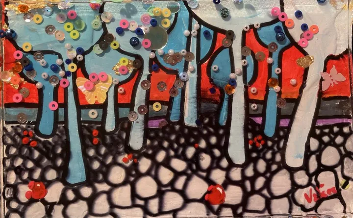 L'arrivée des Crabes rouges I, œuvre de laurent valere