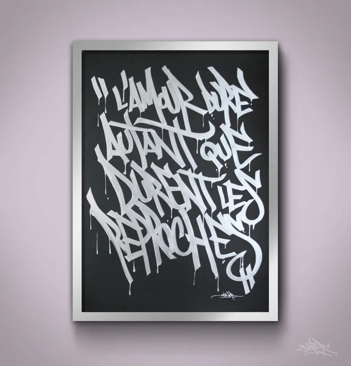 CALIGRAFITIZM#2, œuvre de David SONER