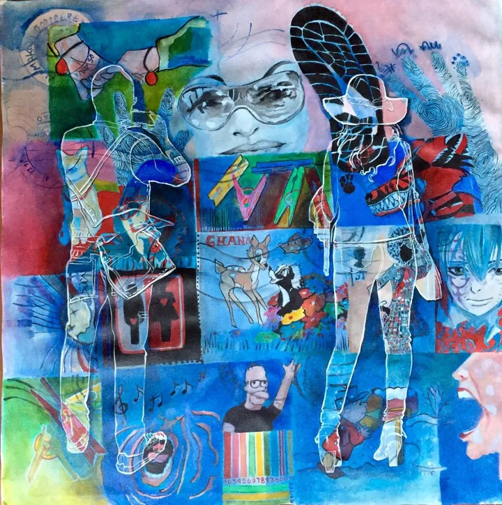 Just Blue, œuvre de Graça Tirelli