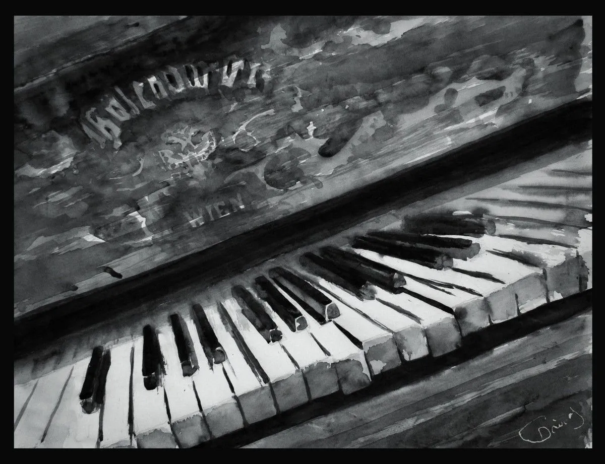 The Piano Has Been Drinking, œuvre de Darina Gayvas