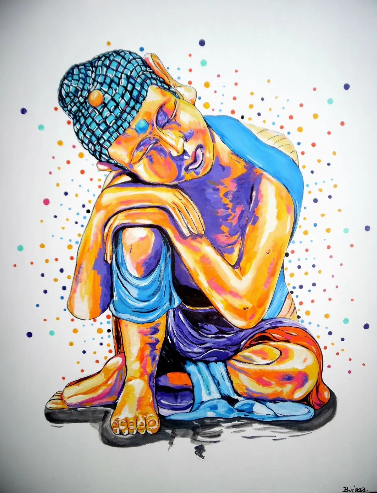 Buddha's dream, artwork by Nicole Blanco