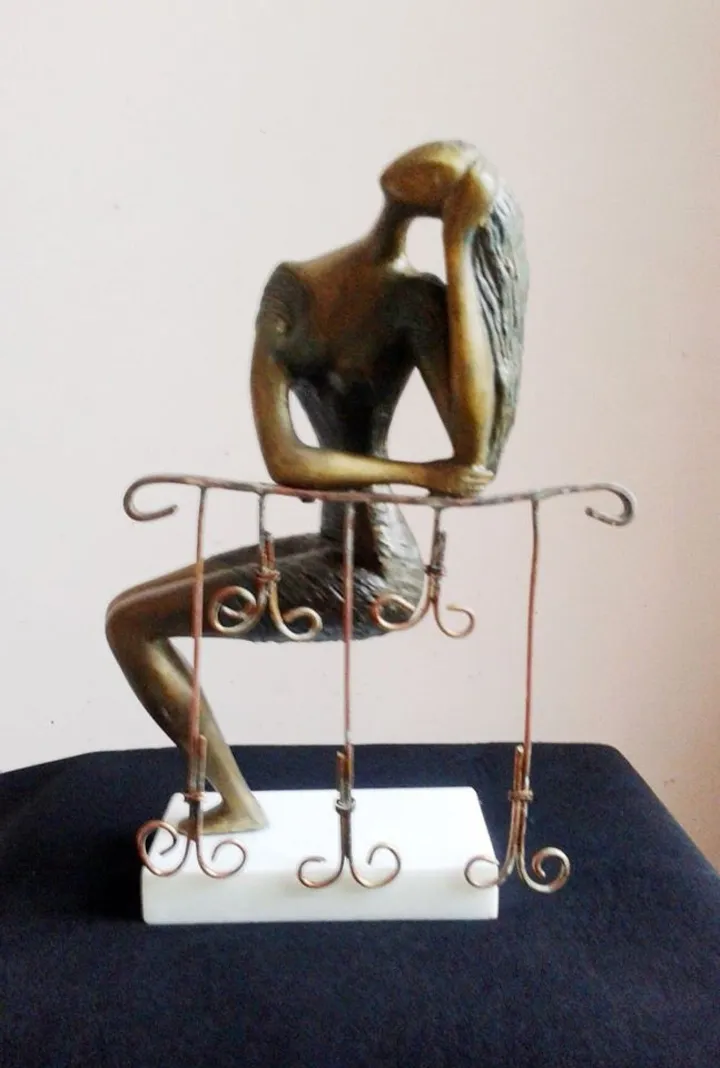 Girl on the balcony, artwork by ZAKIR AHMEDOV