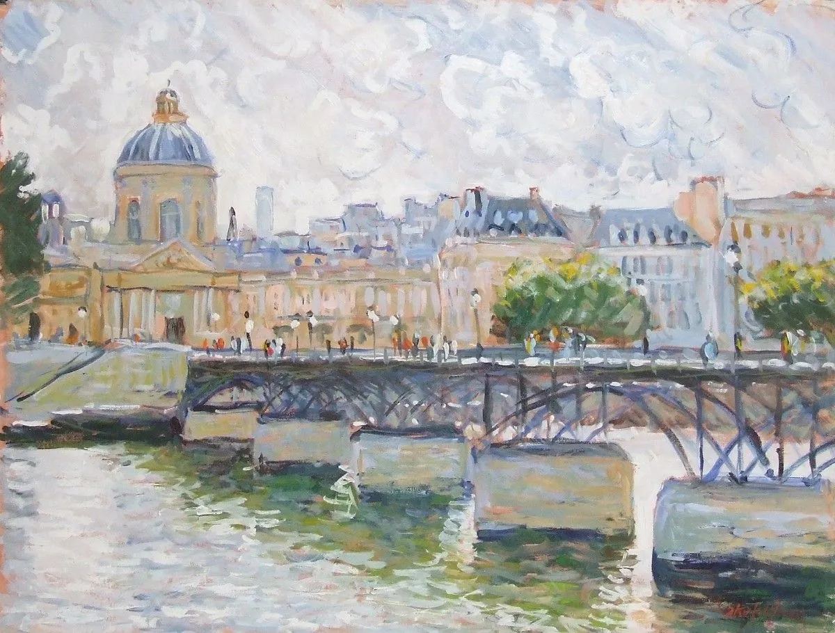 Le pont des arts - Paris, œuvre de Patrick Marie