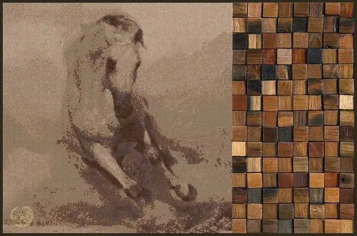 mosaic art, artwork by michael morkos