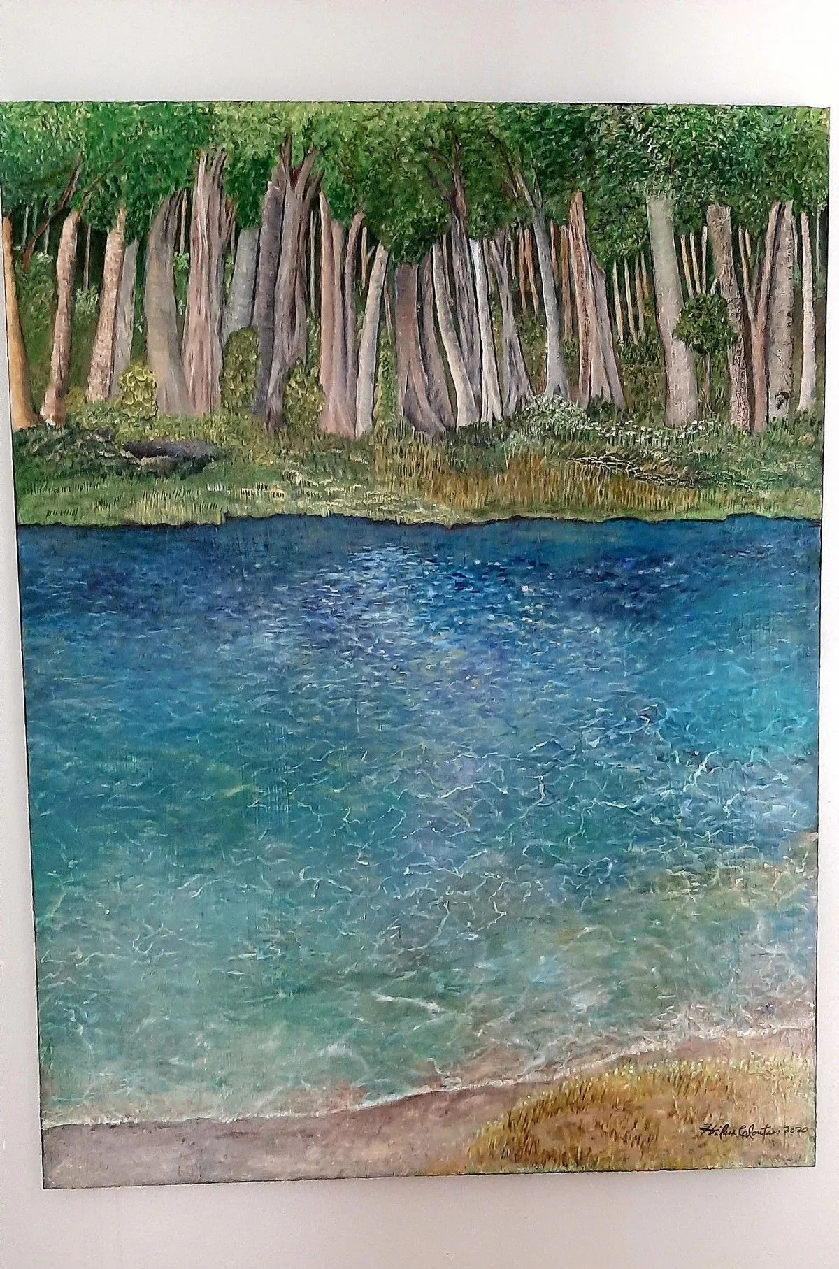 Riviere docile, œuvre de Helene Cloutier