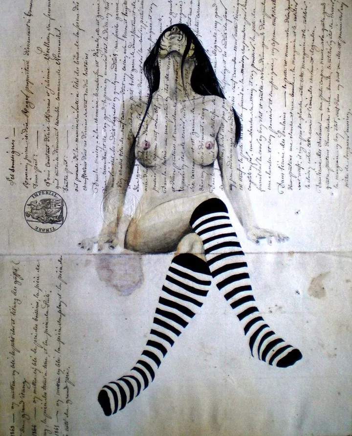 La laitière, œuvre de David Chansard  AKA RootArt