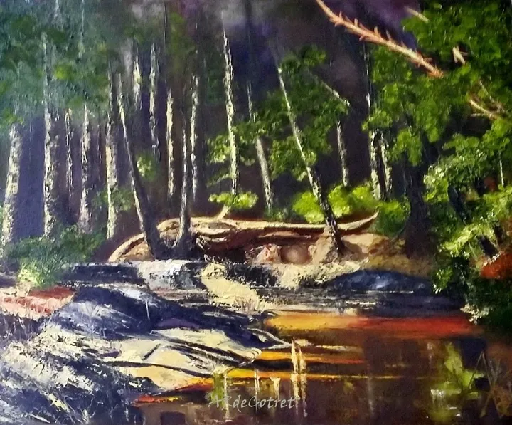 Dans le sous-bois, artwork by Anne René de Cotret