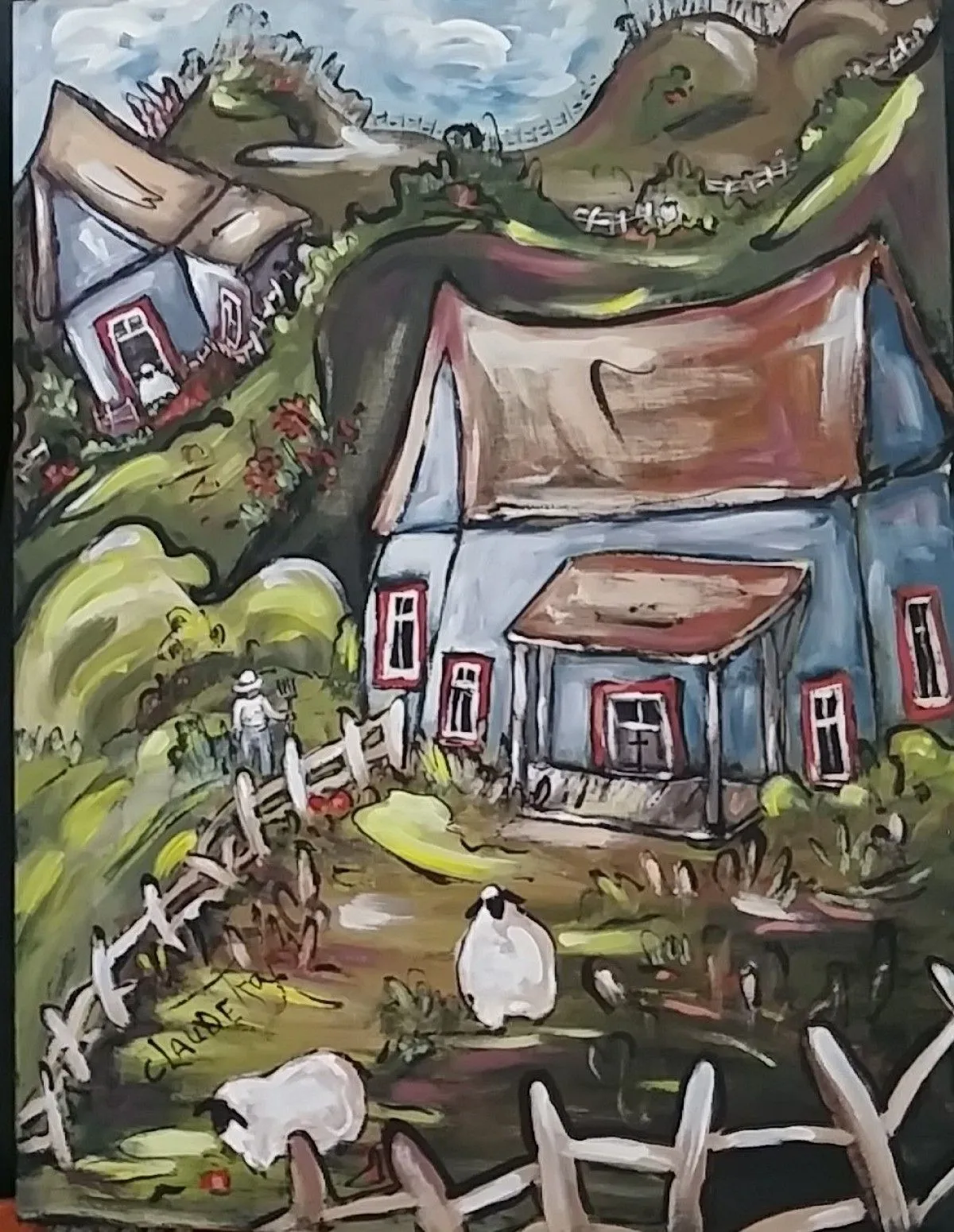 Ont à perdu Marie-laine!, artwork by Claudette Roy