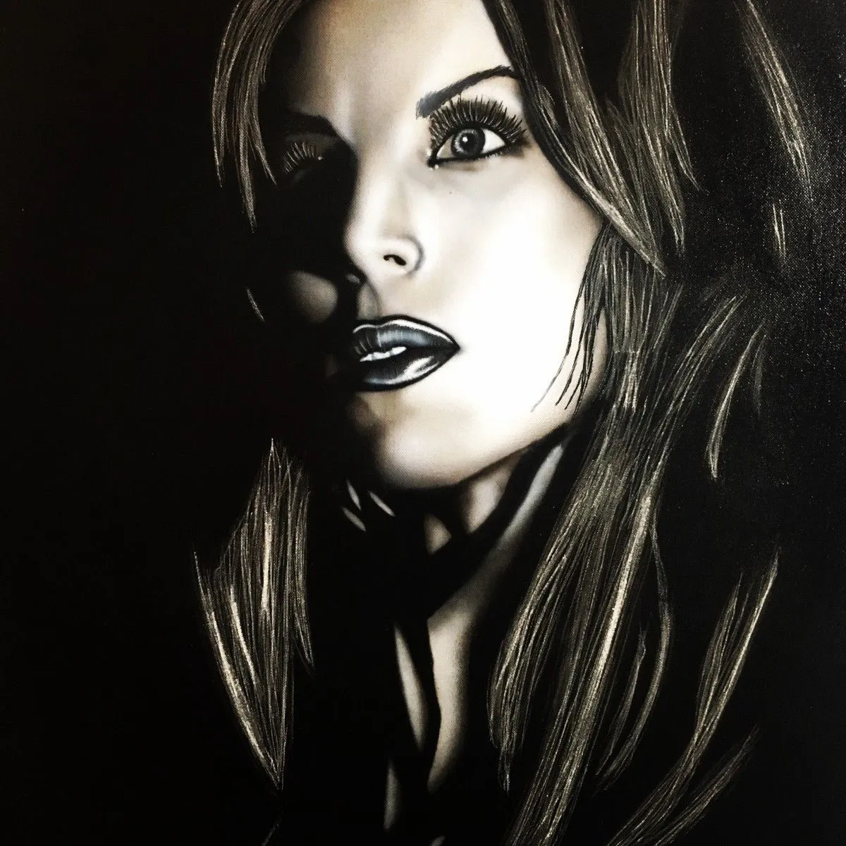 KAT VON D, artwork by fred Trudel