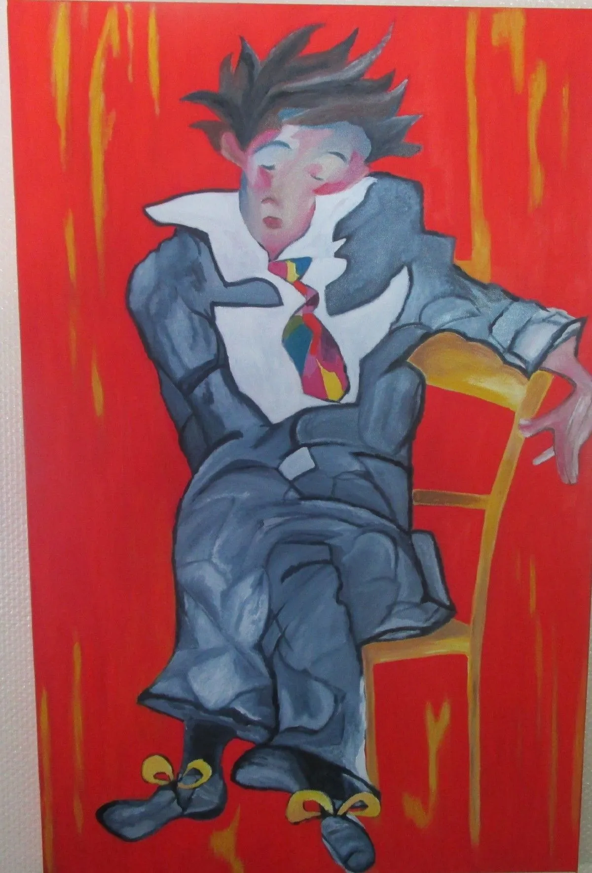 "le clown, artwork by lydie de brito