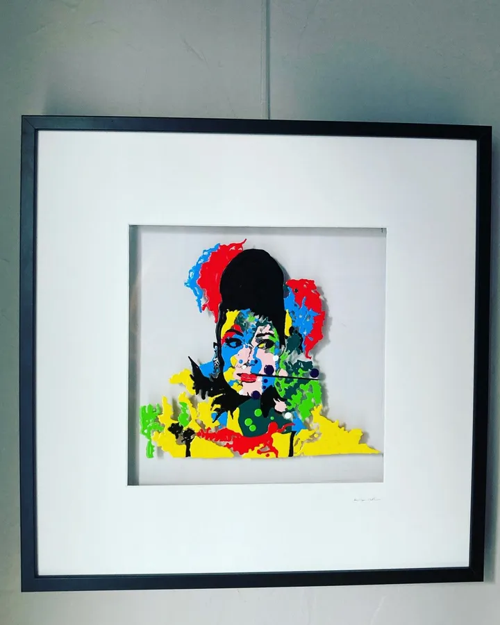 Audrey Hepburn, artwork by Rita Vandenherrewegen