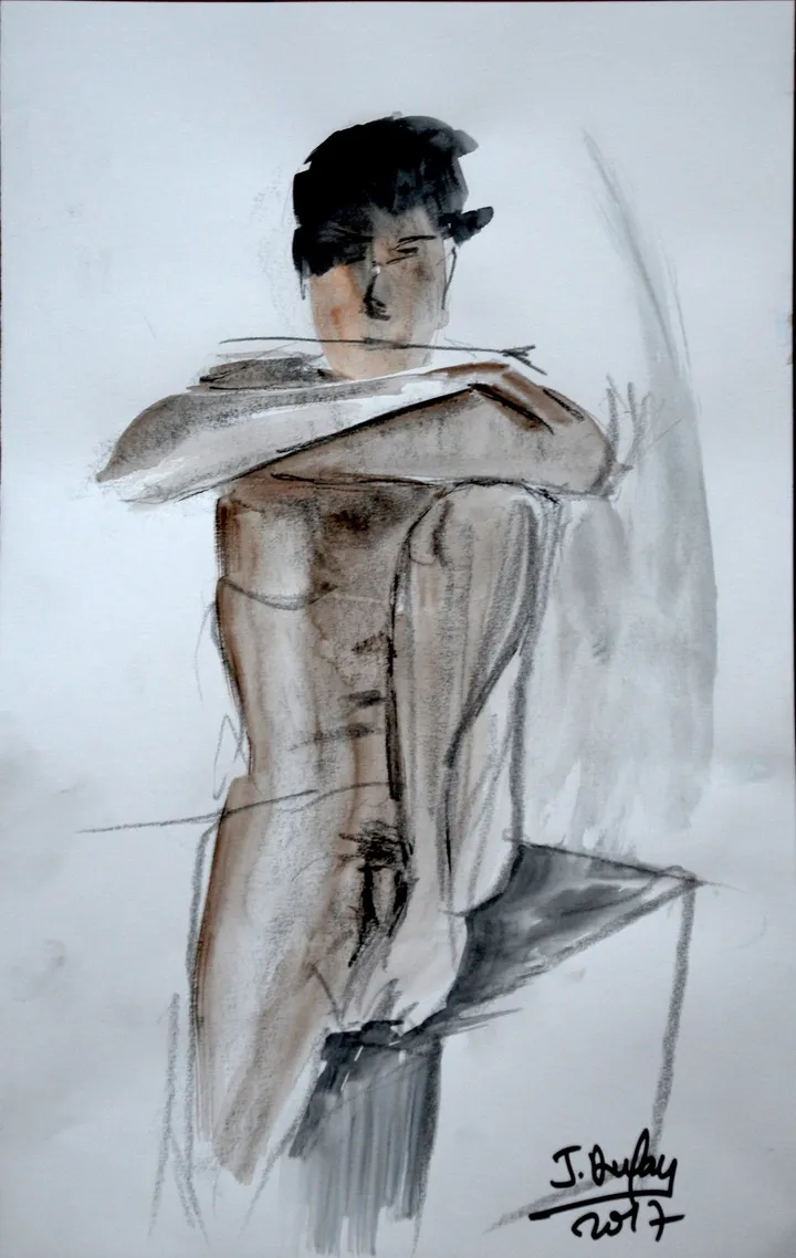 Nu masculin, artwork by Jérôme Dufay
