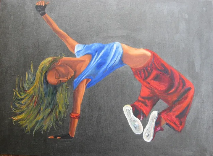 Dance, artwork by Oksana Okhapkina