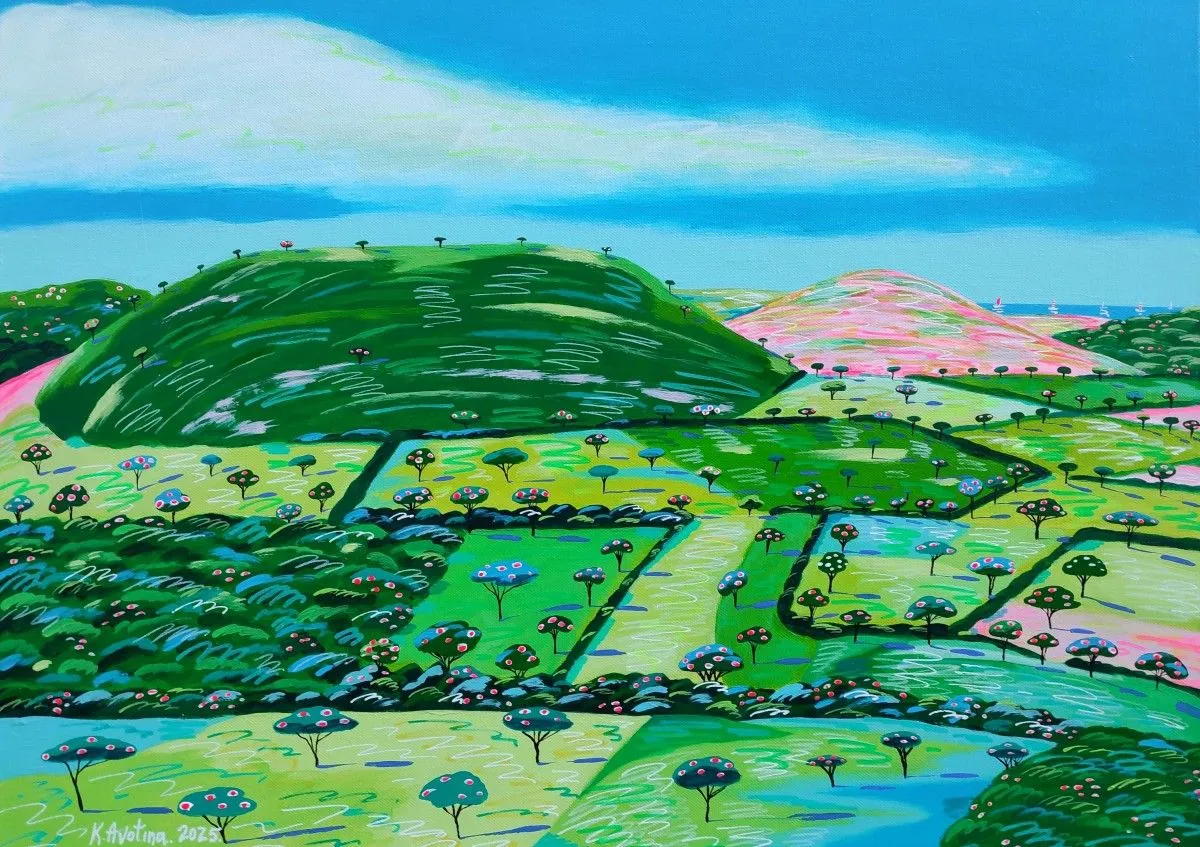 A Landscape Made Of Daydreams, artwork by Katrina Avotina