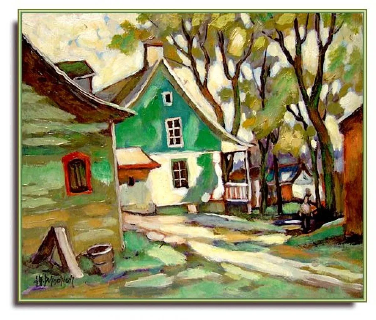 La ferme Cloutier, artwork by Jean-Guy Desrosiers