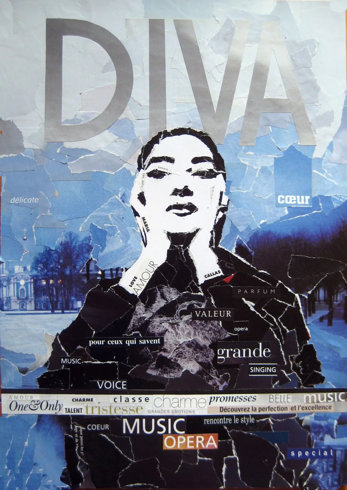 Collage DIVA, œuvre de Mugur Kreiss