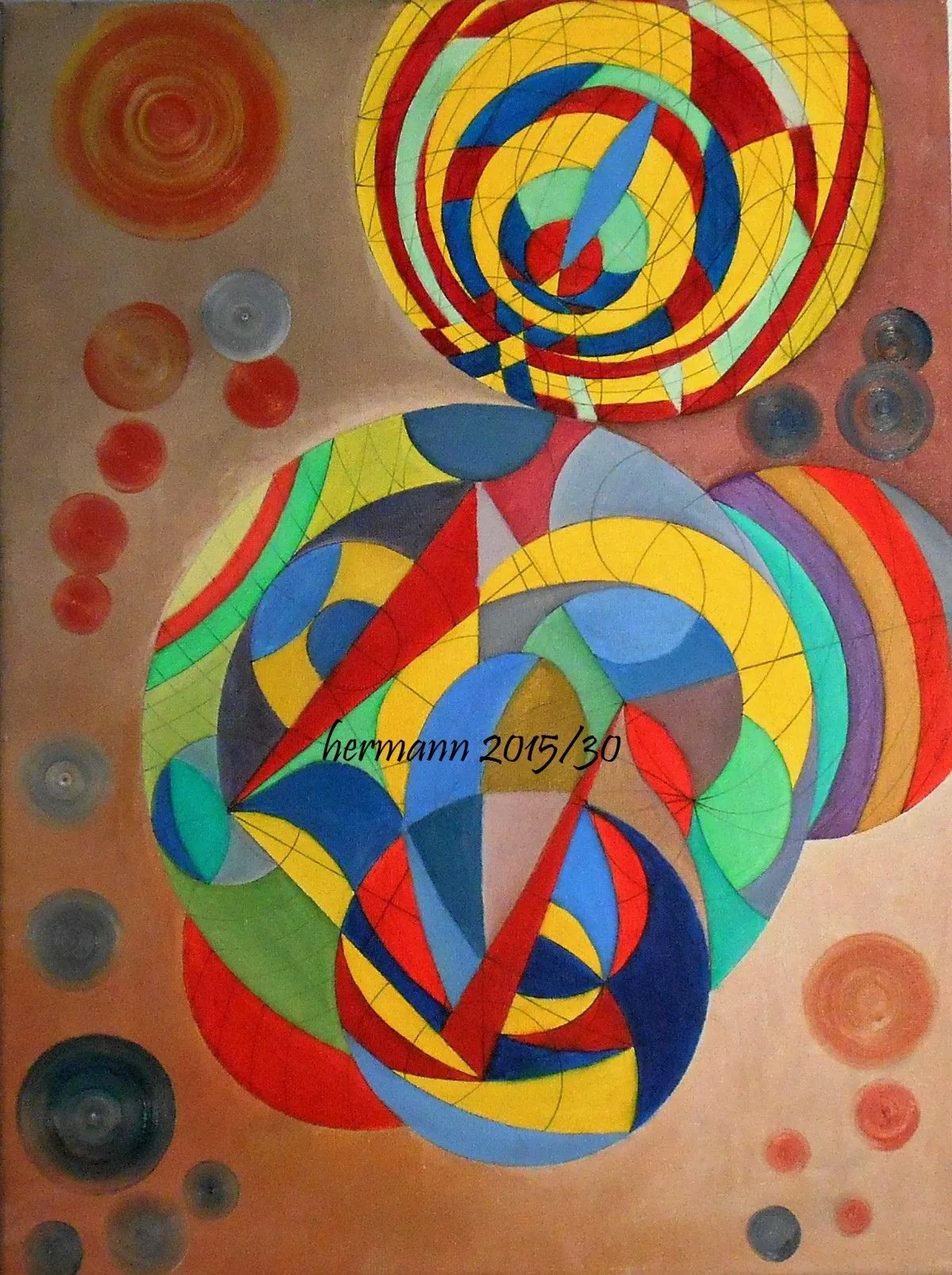 oil "Strenge", artwork by Hansjörg Hermann