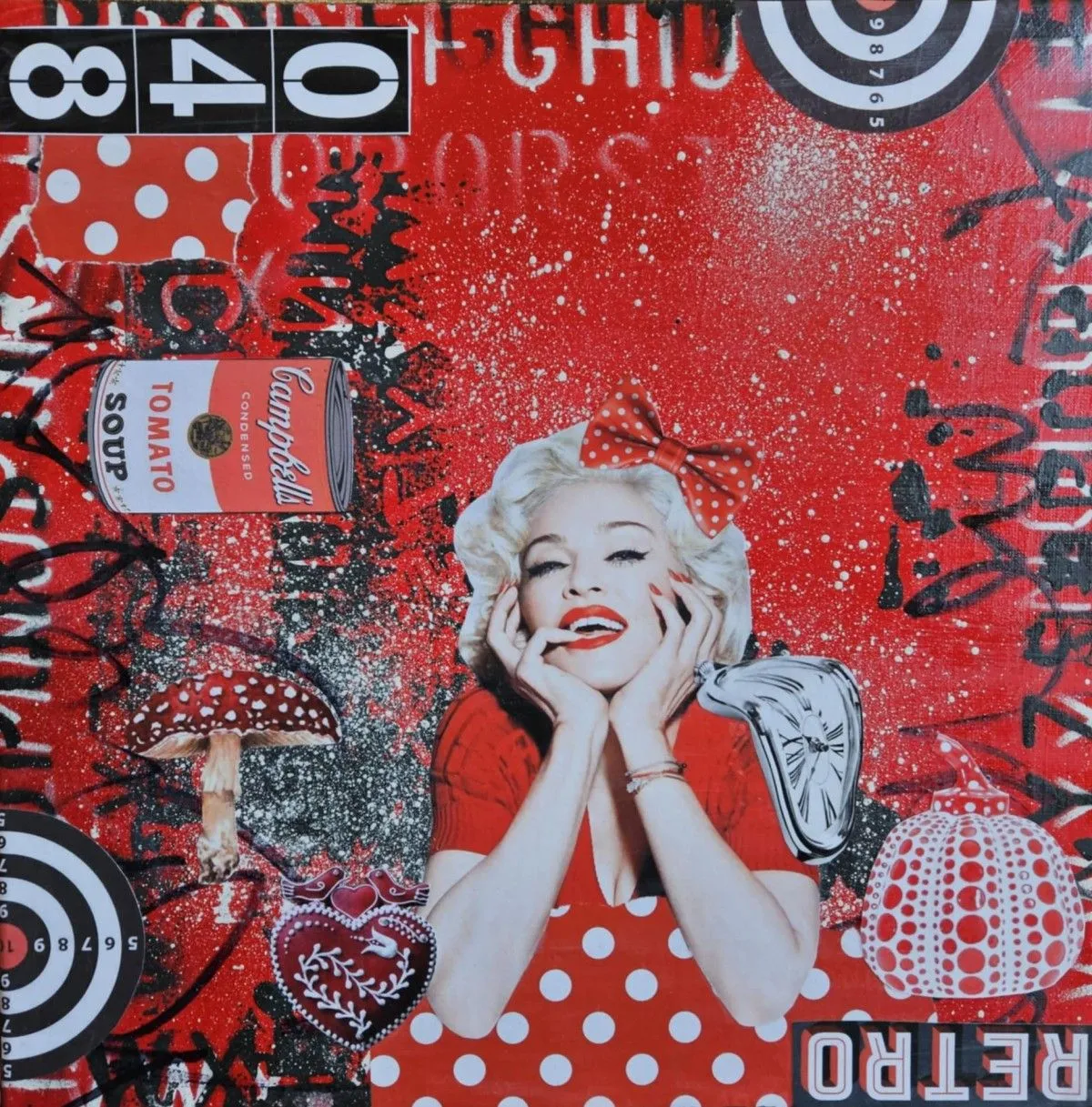 Pop Tart Madonna, œuvre de Lorette C Luzajic