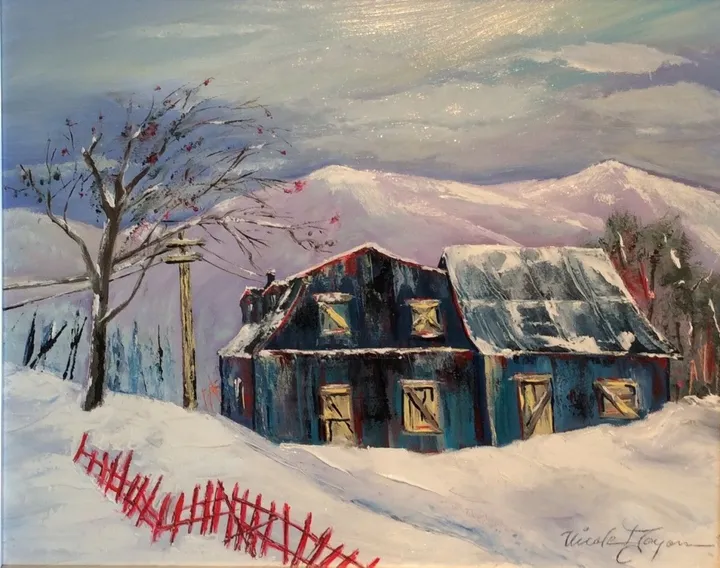 Maison abandonnée, œuvre de Nicole Doyon
