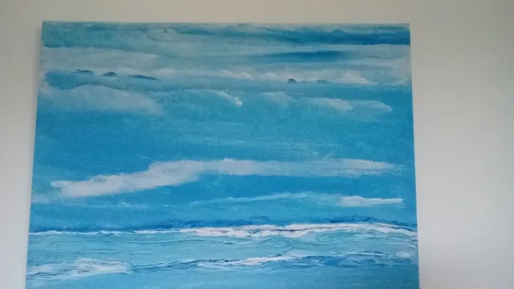 entre ciel et mer 2, œuvre de Maryline Jouve