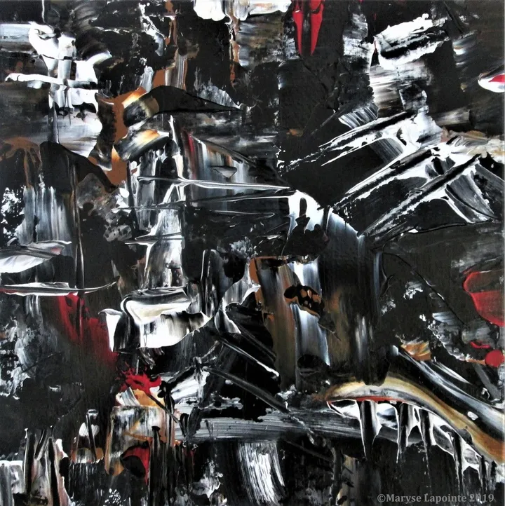 Black Ice (Glace noire) 2, artwork by Maryse Lapointe