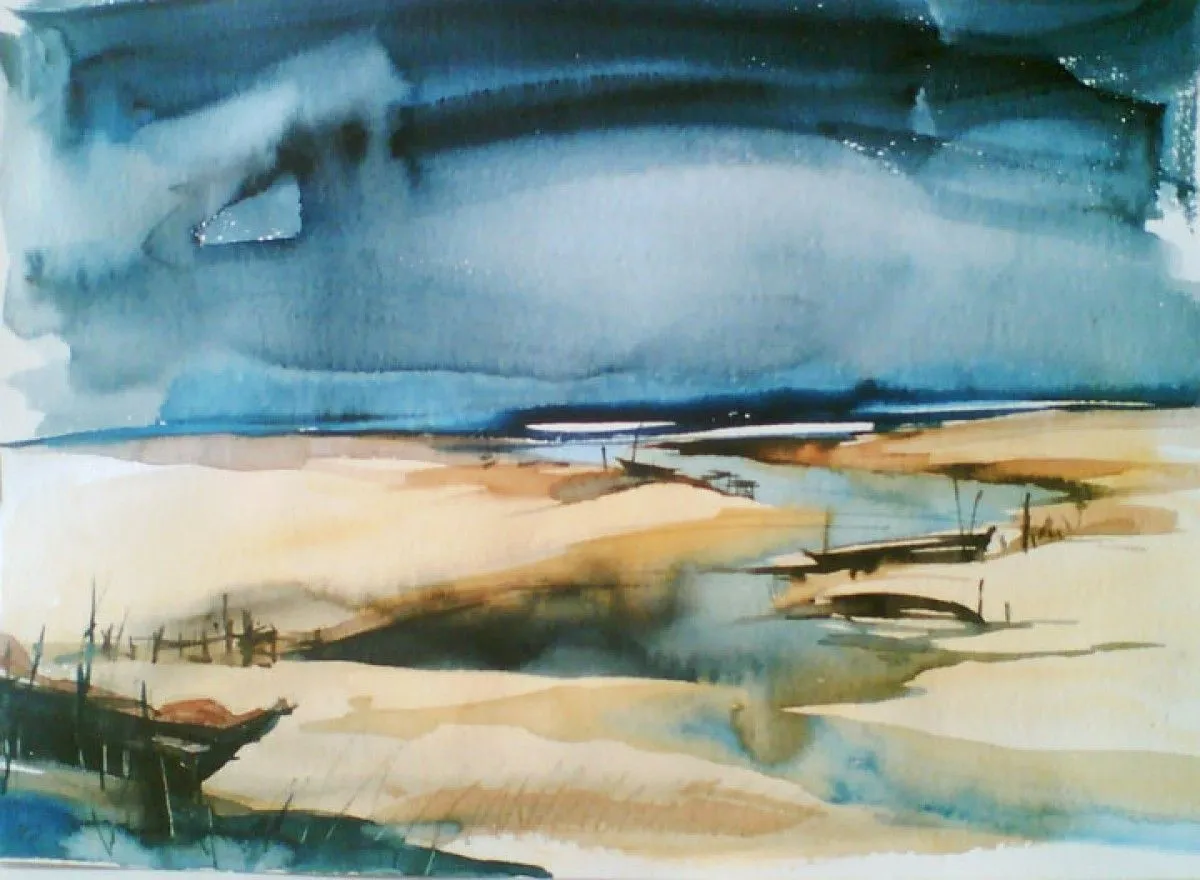 Distant Sea, œuvre de Subhendu Das