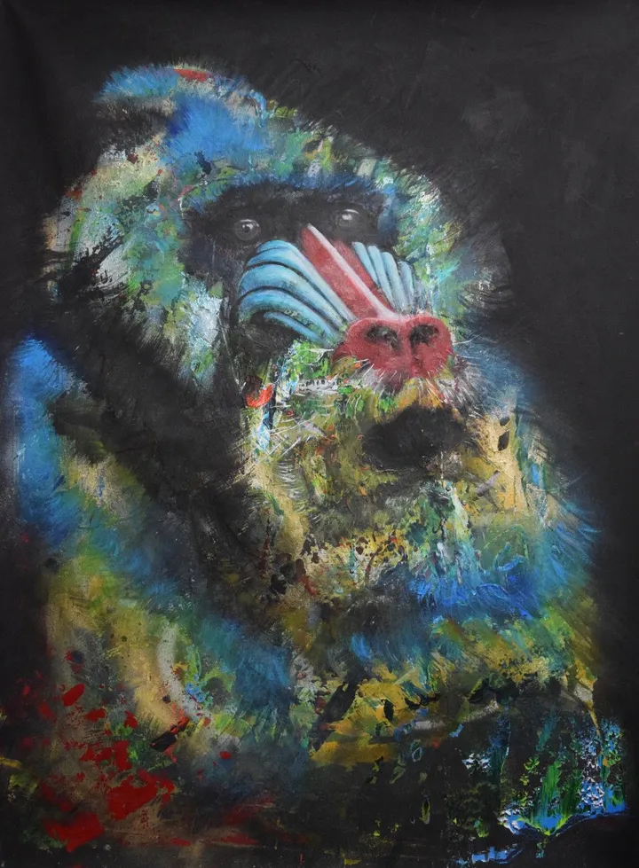 MANDRILLUS SPHINX, artwork by Sebasfixiarte Vélez Baena