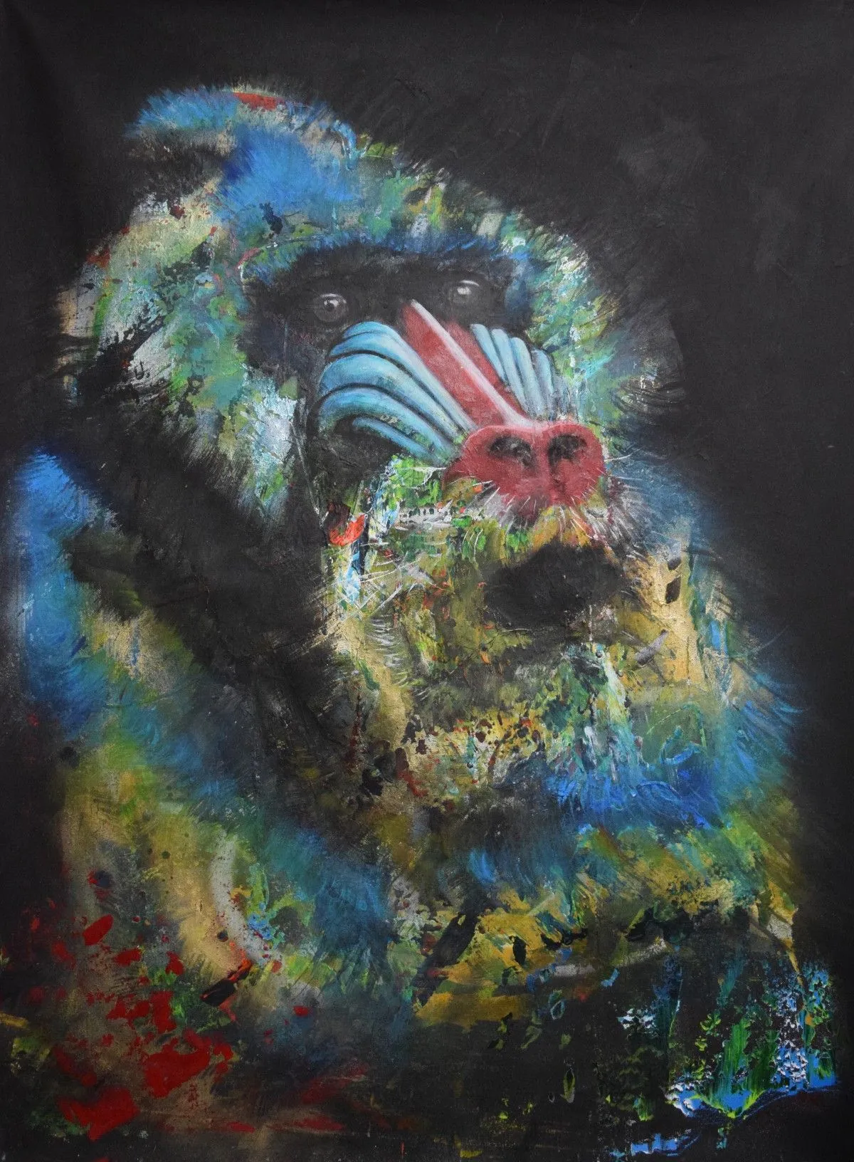MANDRILLUS SPHINX, artwork by Sebasfixiarte Vélez Baena