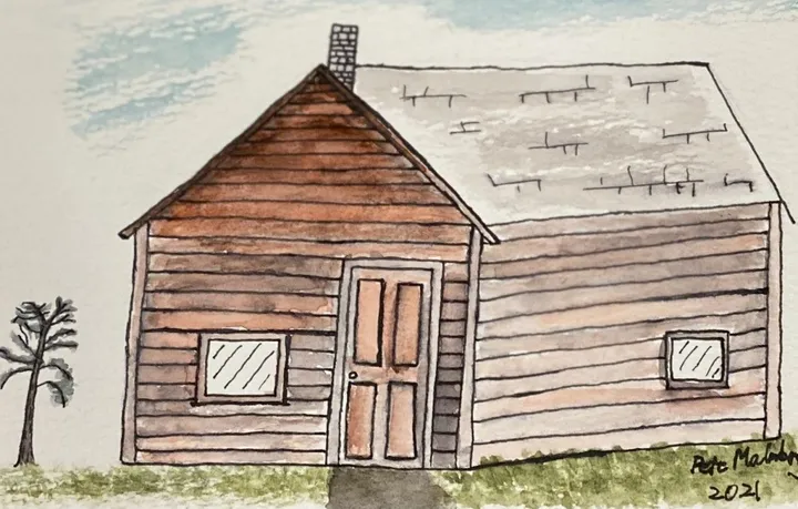 Miners Shack, artwork by Pete Malmberg
