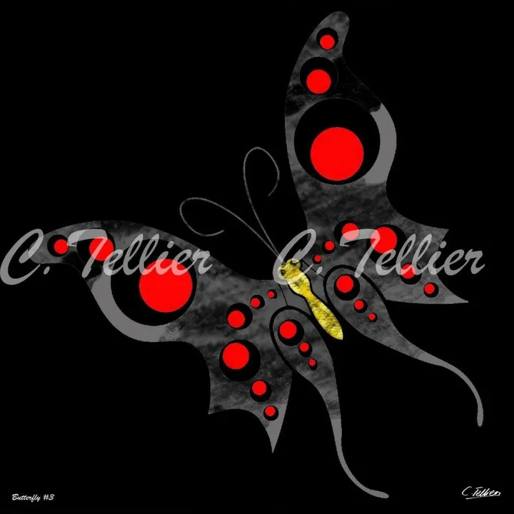 Butterfly #3, œuvre de Tellier Christophe