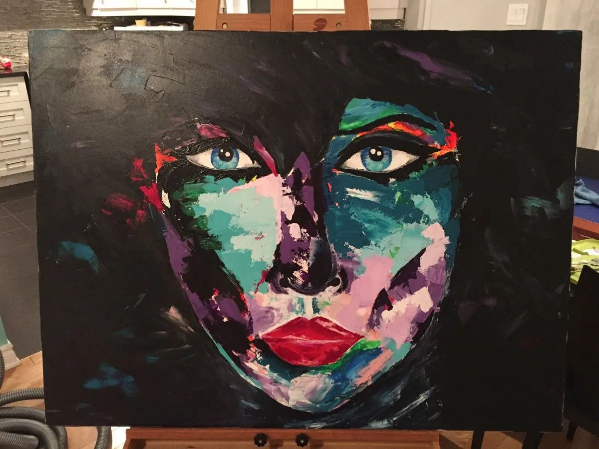 Le visage caché, œuvre de Marie-Michelle Lapierre