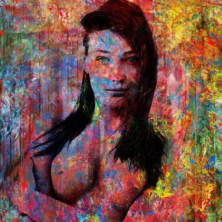 Carla Bruni, artwork by Christian L. Lange