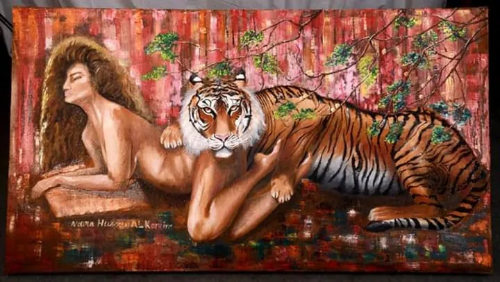 The Tiger and Eve, œuvre de Noura Hussein Abdelkareem