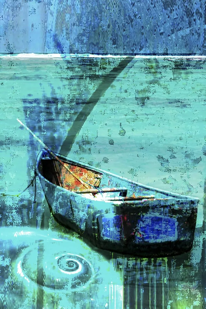 Blue, œuvre de rolando olly