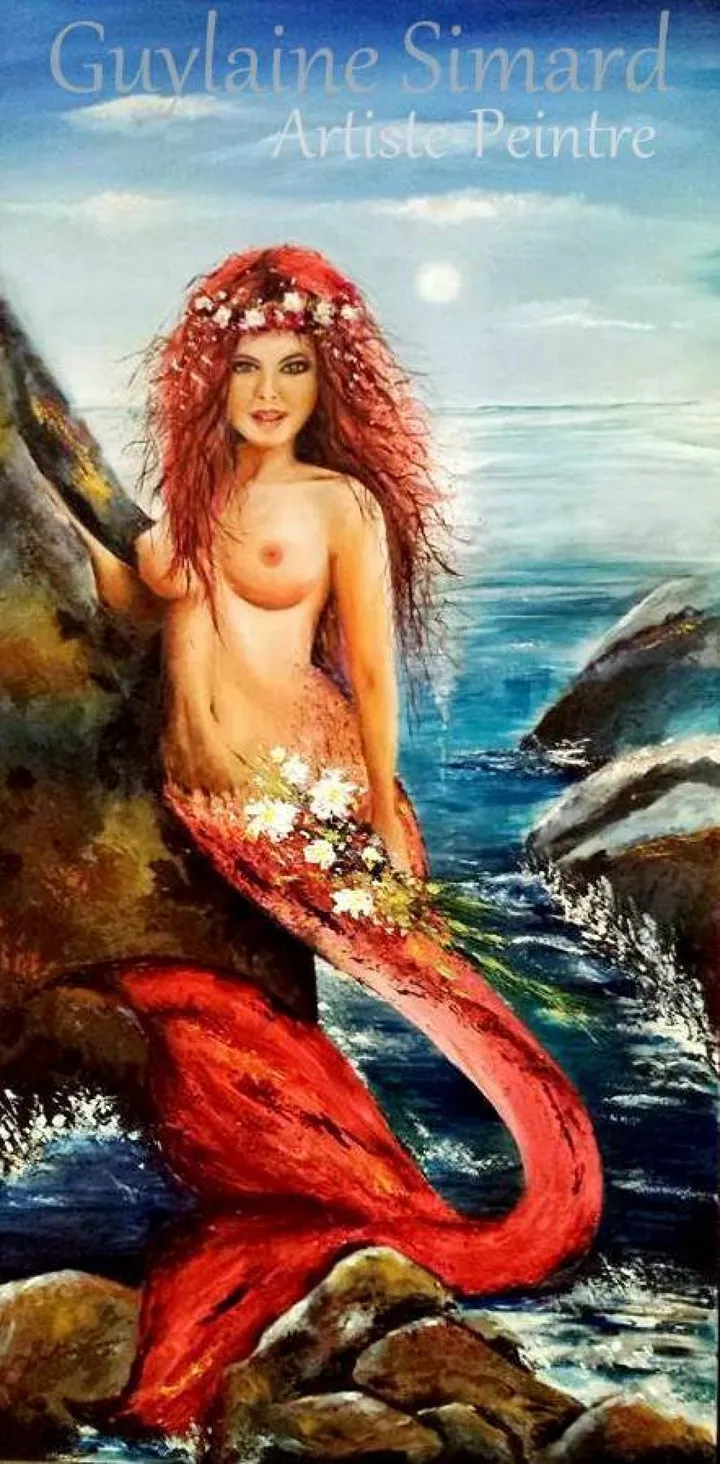 La sirène de l'amour ( Mermaid of love), œuvre de Guylaine Simard