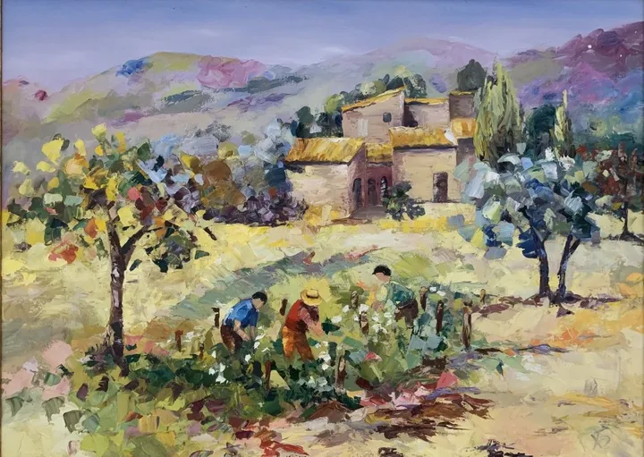Jardin en Provence, œuvre de Maryna Christenko