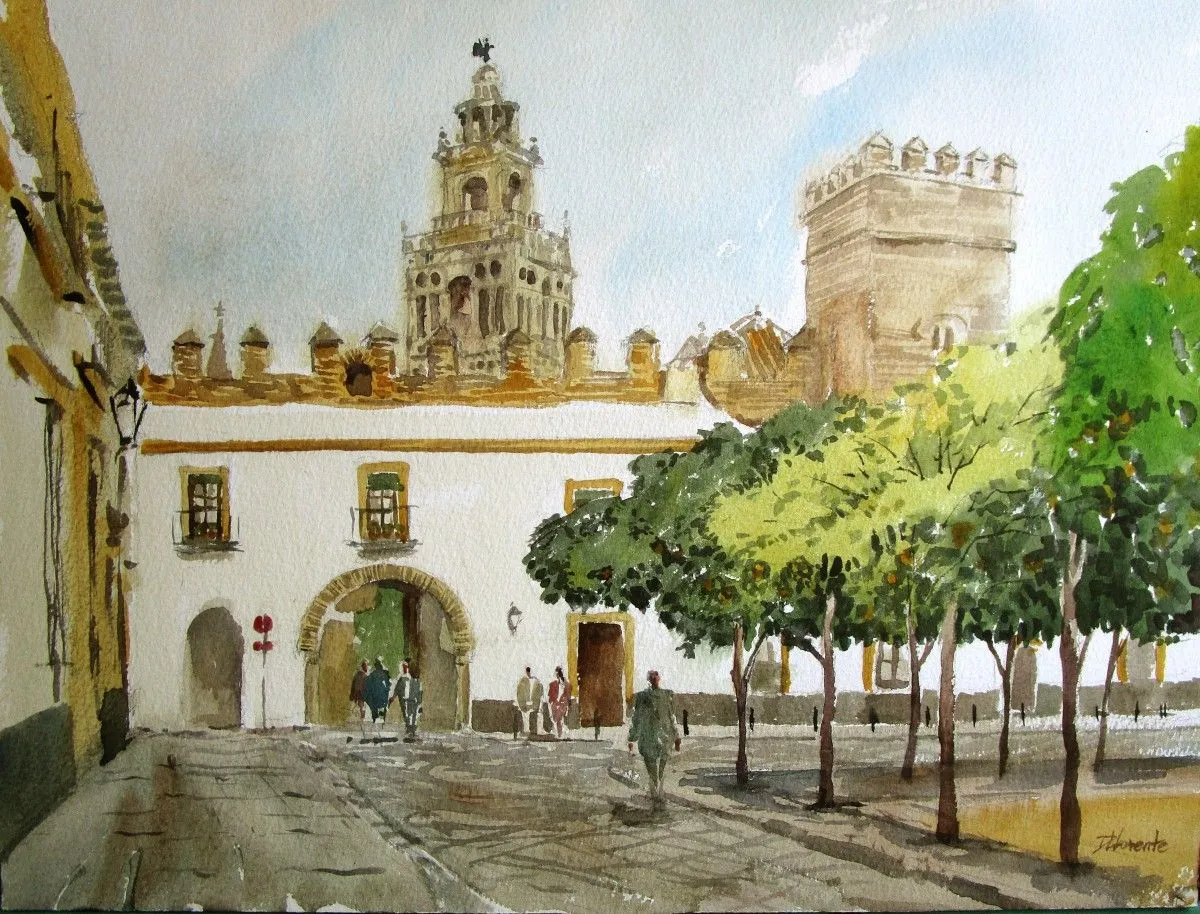 Patio Banderas, artwork by Tito Llorente