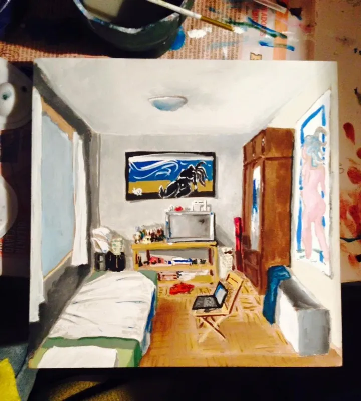 mi cuarto, artwork by Jorge Antonio