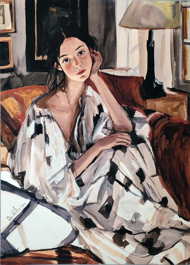 Nadine, œuvre de ELIE _Del_Mar