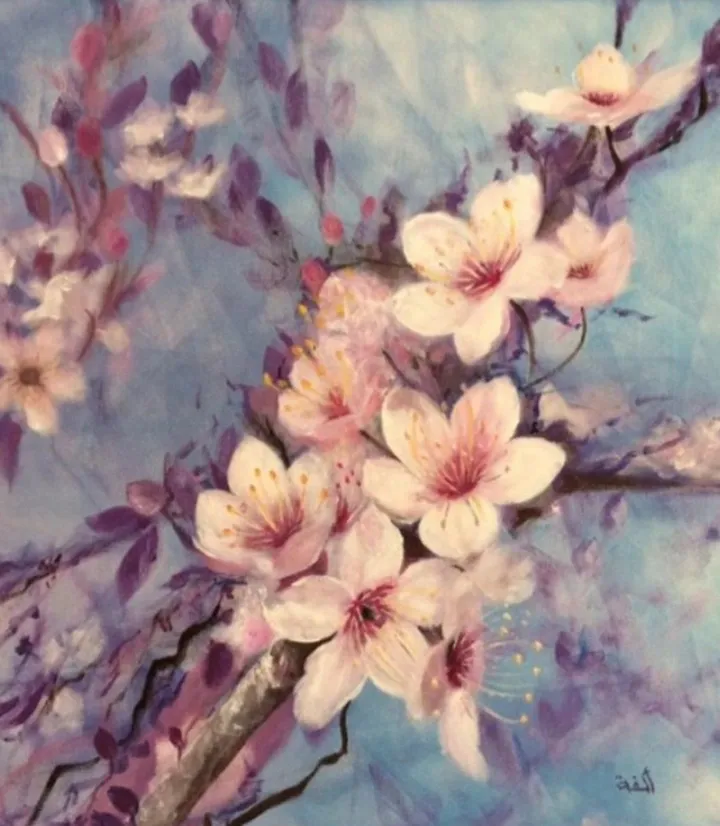 Purple glints, œuvre de Olfa Rekik