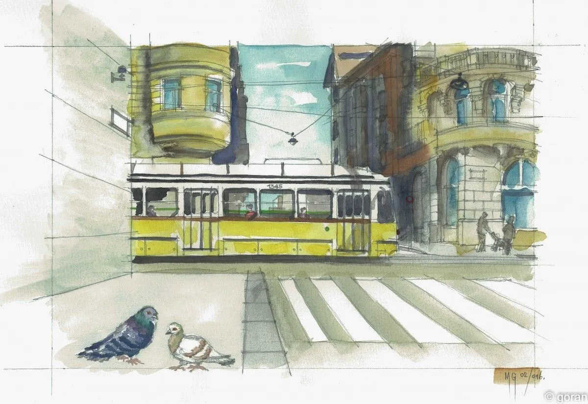 Balaton Street, artwork by Goran Martinovic