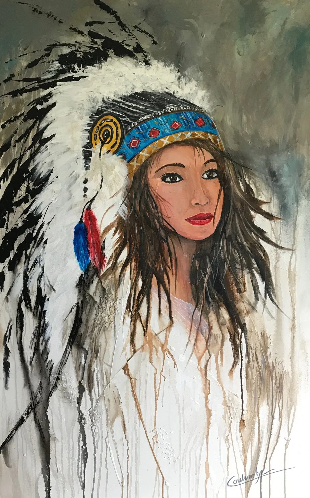 Visage d’ange, artwork by Louizel Coulombe