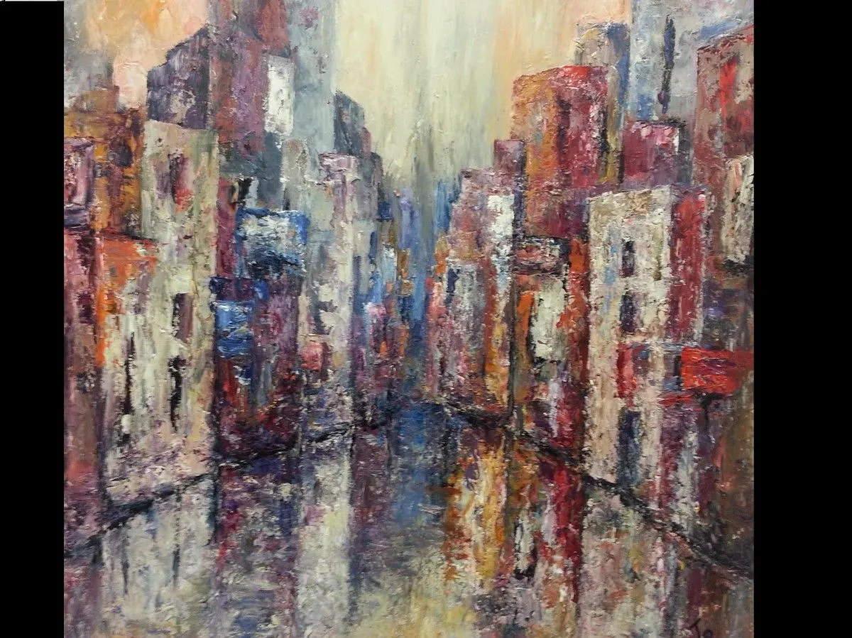 Au Marché, œuvre de Johane T. Laurin