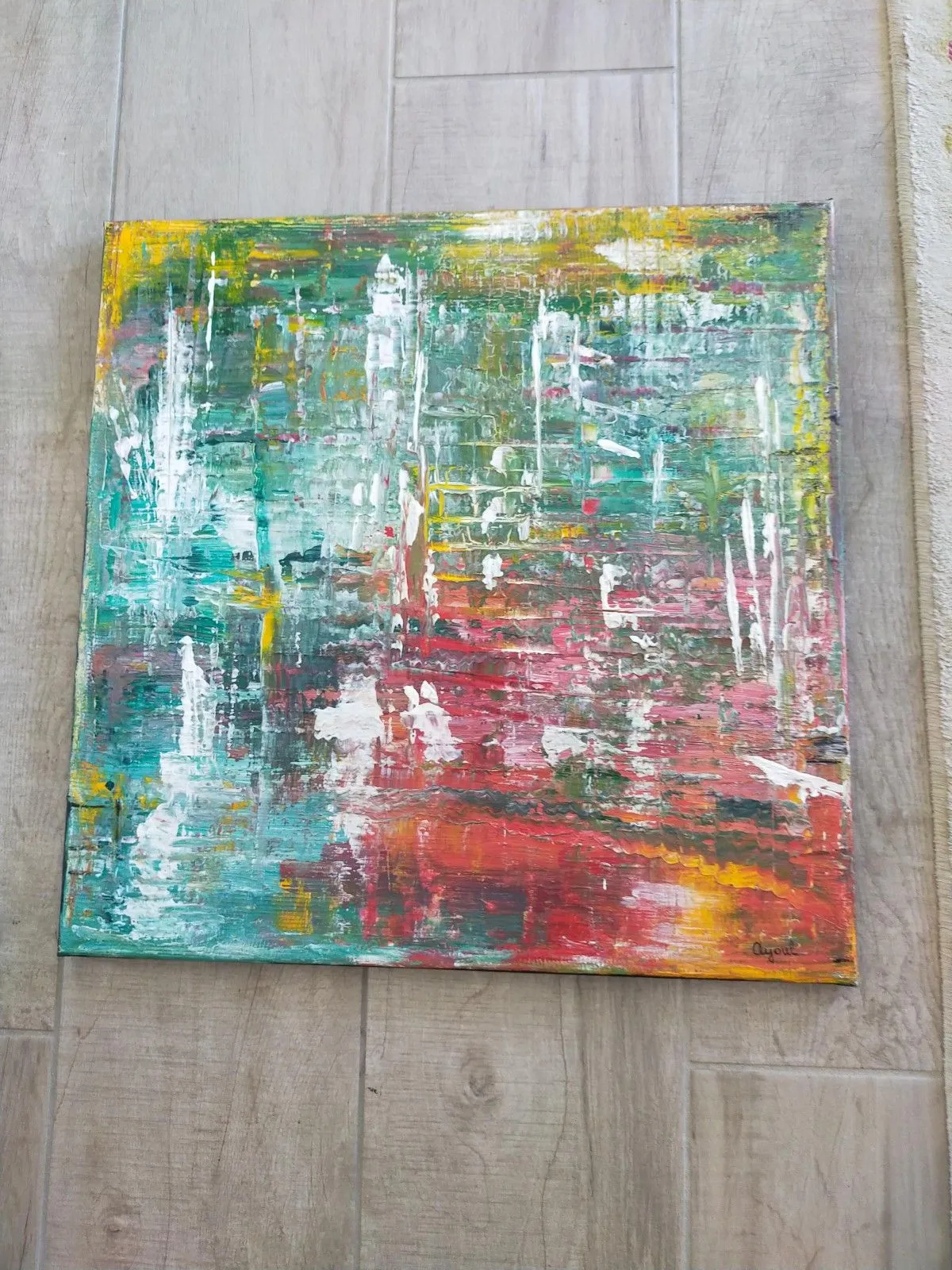 plan d,eau, artwork by annick Ayoul