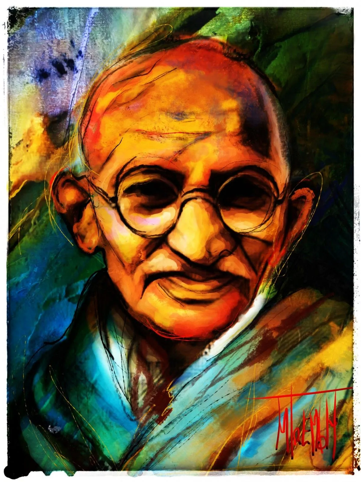 ACTIONS GANDHI, artwork by MiCheline Tremblay