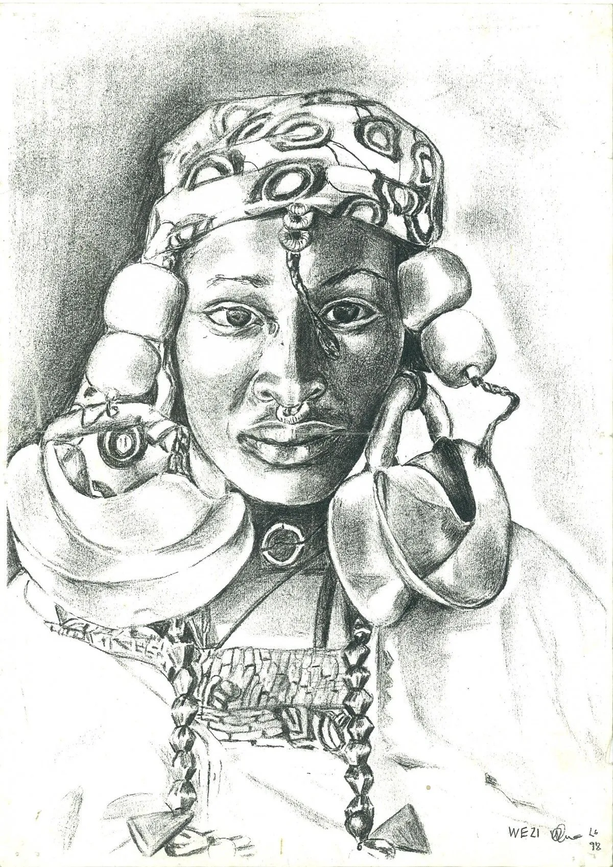 Fulani Woman, œuvre de Wezi Chirwa