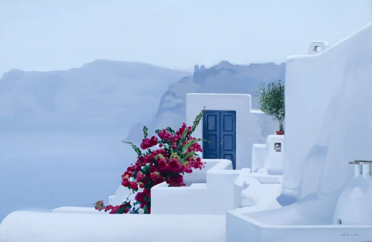 Santorini bukomviliya, œuvre de Sergiy Oleksa